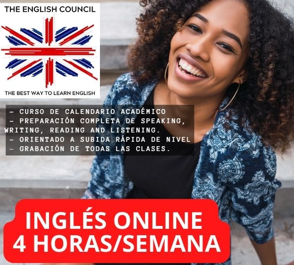 Clases de inglés online cuatro horas por semana