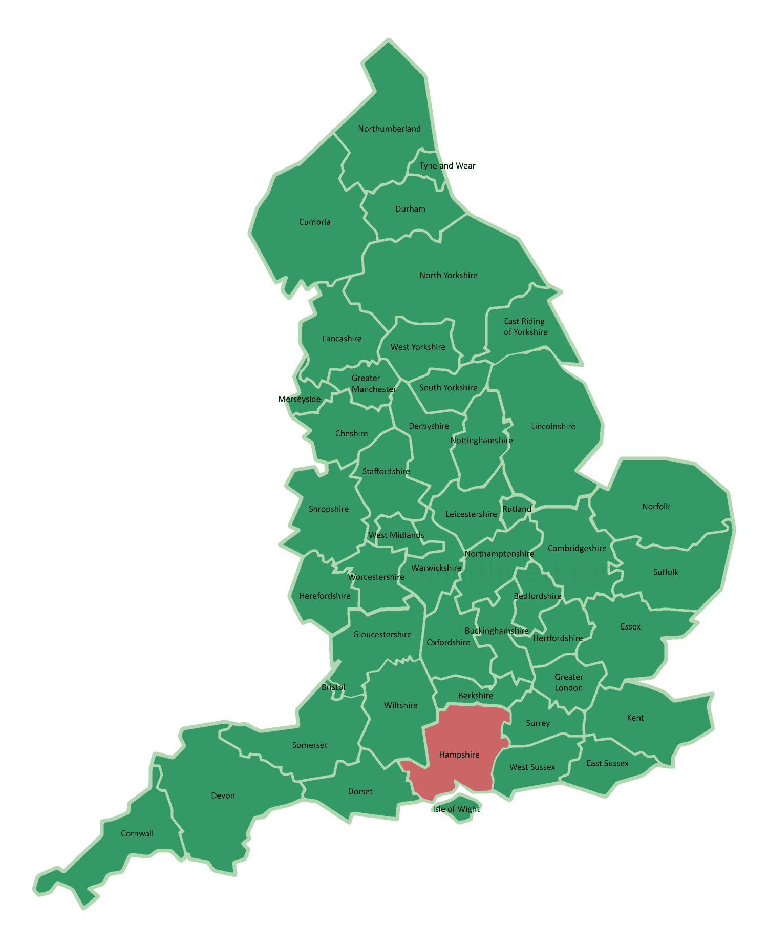map hampshire