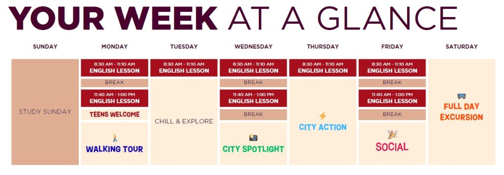 horario ejemplo Toronto